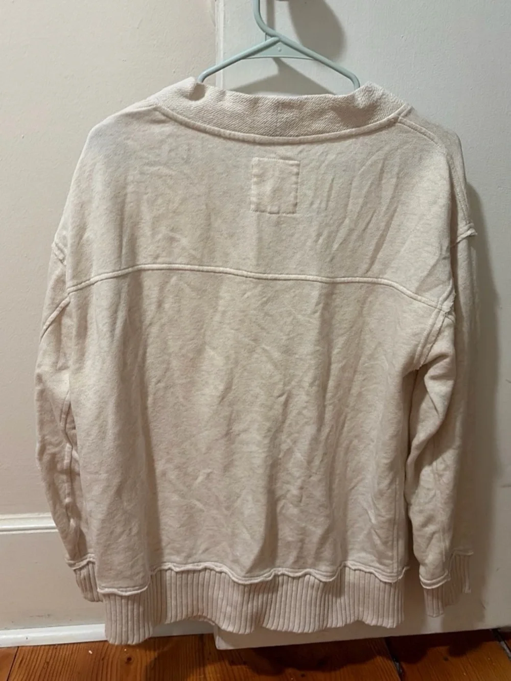 Aerie Cream Knit Button Front Cardigan Sweater | Boho Cozy